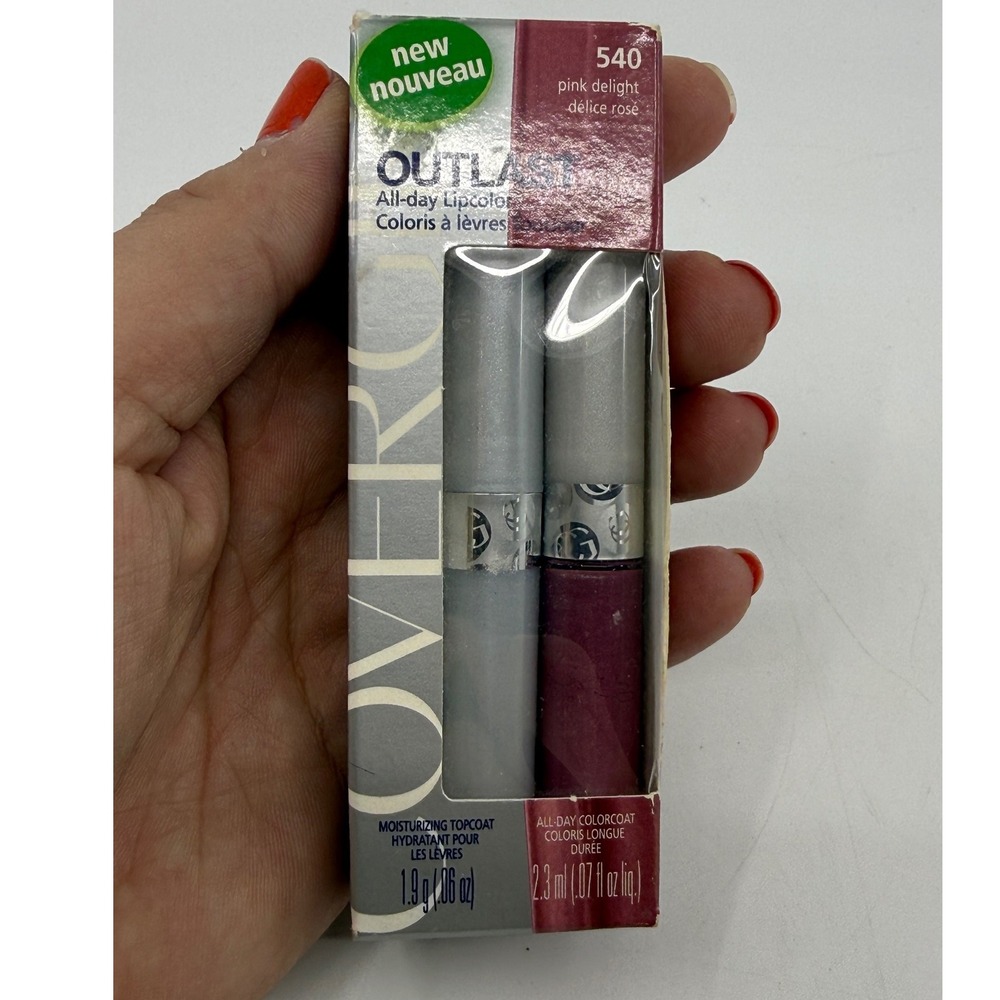 CoverGirl Outlast All Day Lipcolor 540 Pink Delight 16 Hour Liquid Lipstick New
